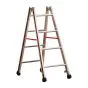 Alu-Sprossen Stehleiter Mod. S305 - Sprossenanzahl: 2 x 4, Länge: 1,25 m