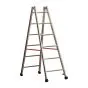 Alu-Sprossen Stehleiter Mod. S305 - Sprossenanzahl: 2 x 6, Länge: 1,80 m