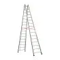 Alu-Sprossen Stehleiter Mod. S305 - Sprossenanzahl: 2 x 16, Länge: 4,65 m