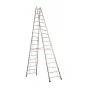 Alu-Sprossen Stehleiter Mod. S305 - Sprossenanzahl: 2 x 18, Länge: 5,20 m