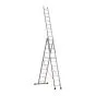Euro-Profi Mehrzweckleiter 3-tlg. Mod. S307 - Sprossenanzahl: 3 x 11, max. Arbeitshöhe: 8,75 m