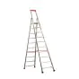 Euro-Profi Alu Stufenstehleiter Mod. S32577 - Stufenanzahl: 10, Länge: 3,15 m
