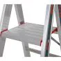 Euro-Profi Alu Stufenstehleiter Mod. S32577 - Stufenanzahl: 3, Länge: 1,40 m