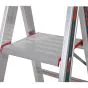 Euro-Profi Alu Stufenstehleiter Mod. S32577 - Stufenanzahl: 5, Länge: 1,90 m