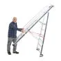 Euro-Profi Alu Podestleiter mit großem Standpodest Mod. S326