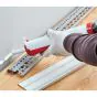 Sockelleiste Prestige - Farbe: hellgrau meliert, Länge: 2500 mm, Höhe: 75 mm, Tiefe: 22 mm