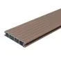 Terrassendielen Aluminium - Länge: 3000 mm, Querschnitt: 144 x 27 mm, Farbe: braun