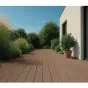 Terrassendielen Aluminium - Länge: 3000 mm, Querschnitt: 144 x 27 mm, Farbe: braun