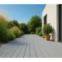 Terrassendielen Aluminium - Länge: 3000 mm, Querschnitt: 144 x 27 mm, Farbe: grau