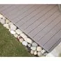 Abschluss Terrassendiele Aluminium - Länge: 3000 mm, Querschnitt: 69 x 30 mm, Farbe: braun