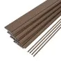 Terrassendielen AluClick – Farbe: braun, Querschnitt: 165,5 x 26,6 mm, Länge: 2,2 m