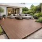 Terrassendielen AluClick – Farbe: braun, Querschnitt: 165,5 x 26,6 mm, Länge: 2,2 m