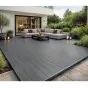 Terrassendielen AluClick – Farbe: grau, Querschnitt: 165,5 x 26,6 mm, Länge: 2,2 m