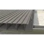 Terrassendielen AluClick – Farbe: grau, Querschnitt: 165,5 x 26,6 mm, Länge: 2,2 m