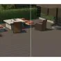 Terrassendielen AluClick – Farbe: grau, Querschnitt: 165,5 x 26,6 mm, Länge: 2,2 m