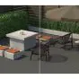 Terrassendielen AluClick – Farbe: dunkelgrau, Querschnitt: 165,5 x 26,6 mm, Länge: 2,2 m