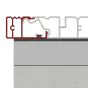 Aluminium Antrittsprofil – Farbe: grau, Länge: 2,25 m