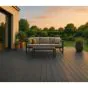Terrassendielen Stecksystem WPC – Farbe: grau, Breite: 150 mm, Länge: 600 mm, Höhe: 22 mm