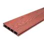 Terrassendielen WPC - Länge: 2900 mm, Querschnitt: 140 x 25 mm, Farbe: Holzoptik braun