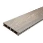 Terrassendielen WPC - Länge: 2900 mm, Querschnitt: 140 x 25 mm, Farbe: Holzoptik dunkelgrau