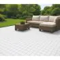 Terrassenfliese WPC Weiß - Abmessungen: 300 x 300 mm, Höhe: 24 mm