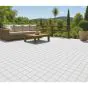 Terrassenfliese WPC Weiß - Abmessungen: 300 x 300 mm, Höhe: 24 mm