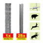 Forstzaun 50 m Set Taurus Forstwirtschaft - Höhe: 200 cm, inkl. 25 Z-Pfosten, Horizontaldrähte: 25