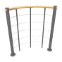 Brüstungsgeländer für Mod. Washington - Länge: 100 cm, Höhe: 90 cm, Farbe: silber, Holzart: Buche