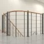 Brüstungsgeländer für Mod. Washington - Länge: 100 cm, Höhe: 90 cm, Farbe: silber, Holzart: Buche