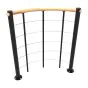 Brüstungsgeländer für Mod. Washington - Länge: 100 cm, Höhe: 90 cm, Farbe: schwarz, Holzart: Buche