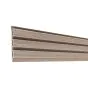 WPC Profil Stil - Farbe: grau, Länge: 200 cm, Höhe: 15 cm, Stärke: 2 cm