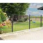 Doppelstabmattenzaun David 6/5/6 mm - Ausführung: anthrazit beschichtet, Höhe: 83 cm, Länge: 251 cm