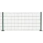 Doppelstabmattenzaun David 6/5/6 mm - Ausführung: grün beschichtet, Höhe: 243 cm, Länge: 251 cm