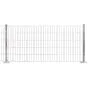 Doppelstabmattenzaun David 6/5/6 mm - Ausführung: verzinkt, Höhe: 43 cm, Länge: 251 cm
