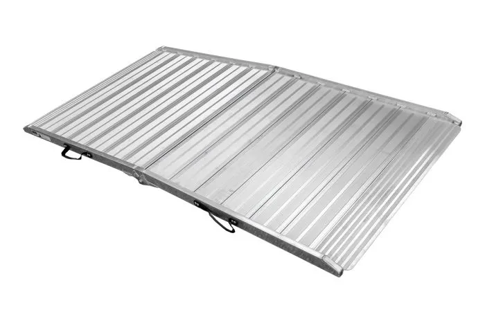 Alu Auffahrtsrampe klappbar - Breite: 110 cm, Länge: 2,13 m, max. Belastbarkeit *: 400 kg