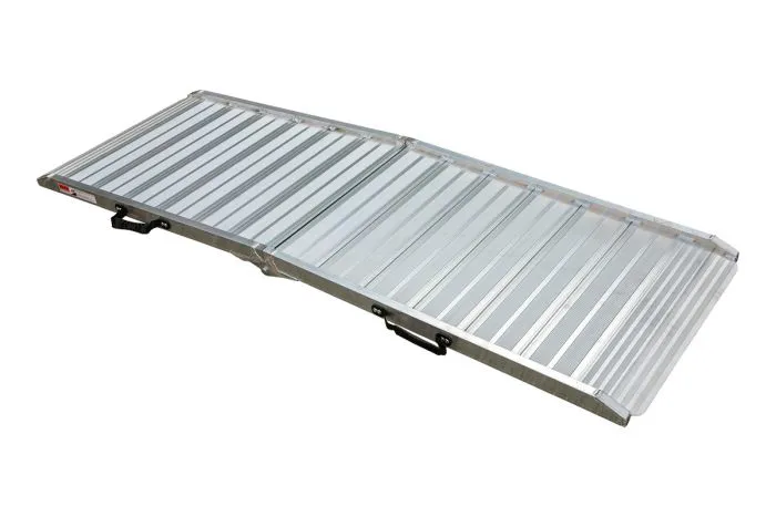 Alu Auffahrtsrampe klappbar - Breite: 70 cm, Länge: 2,13 m, max. Belastbarkeit *: 400 kg