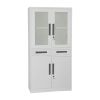 Büroschrank Mod. Elisa mit 4 versperrbaren Flügeltüren + 2 Schubladen - Breite: 900 mm, Höhe: 1850 mm, Tiefe: 400 mm