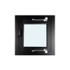 Fenster für WPC Gartenhäuser - Farbe: schwarz RAL 9005, Breite: 70 cm, Höhe: 79,5 cm, Aluminium