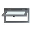 Fenster für WPC Gartenhäuser - Farbe: eisengrau RAL 7011, Breite: 90,5 cm, Höhe: 50,5 cm, Aluminium