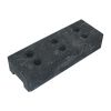 Bauzaunfuß aus Kunststoff in schwarz PVC