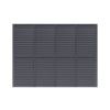 Schiebetür Seitenwand für Pergola Dallas - Farbe: anthrazit, Höhe: 2300 mm, Breite: 3635 mm, 3-teilig