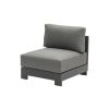Loungesessel London aus Aluminium - Farbe: anthrazit, Maße: 770 x 840 x 670 mm