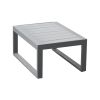 Beistelltisch Lissabon aus Aluminium - Farbe: graualuminium, Maße: 690  x 500 x 320 mm