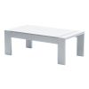 Kaffeetisch London aus Aluminium - Farbe: weiß, Maße: 1100 x 600 x 400 mm