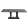 Sitzgruppe Mykonos Gartentisch – Breite: 900 mm, Länge: 1500 mm, Höhe: 795 mm, Sitzhöhe: 510 - 740 mm