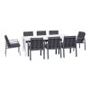 Gartensessel Nice – Breite: 615 mm, Tiefe: 605 mm, Höhe: 850 mm, Sitzhöhe: 410 mm