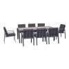 Essgruppe Nice Set – bestehend aus 8x Gartensessel, 1x Gartentisch