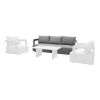 Loungesofa Porto 3-Sitzer - Breite: 2310 mm, Tiefe: 865 mm, Höhe: 695 mm