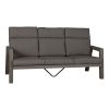 Loungesofa 3-Sitzer Verona aus Aluminium - Farbe: anthrazit, Breite: 1940 mm, Tiefe: 876 mm, Höhe: 965 mm, Sitzhöhe: 330 mm