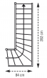 Bausatztreppe Meister Eder - Ausführung: links gewendelt